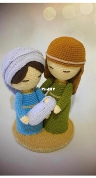 Crafty genes Indonesia  -  Sofie Julien Versluys - The Crafty Nativity Set - Geknutselde kerststal - Dutch
