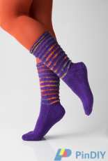 Schachenmayr-R0242 - Ridges Socks by Charles D Gandy - Free