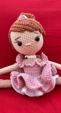 My Green Frog Crochet Ballerina