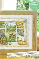 Autumn Window by Susan Bates from The World of Cross Stitching TWOCS 194 XSD