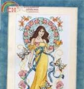 Art Nouveau Lady by Lesley Teare from Cross Stitch Gold 85