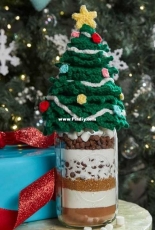 Yarnspirations - Red Heart - Stitch11 - Corina Gray - LM5696 - Christmas Tree Jar Topper - Free