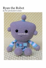 The Left Handed Crocheter - Jennifer Adams - Ryan the Robot