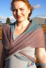 Norderney Shawl by Elke Borchert  -German -Free