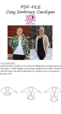 Cozy Embrace Cardigan Adult Size (34-54)