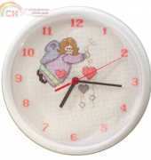 The Cross Stitcher leaflet - Glow in the Dark Angels Clock - Carla Acosta