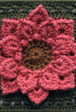 Joyce D Lewis -Croco Dahlia Square- Free