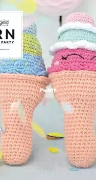 Scheepjes - YARN The After Party N 56 - Joke Postma - Ice Cream Rattle - English, Dutch, French, German - Free