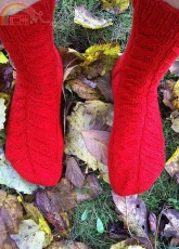 Moon in Aries Knit Socks by Marina Carelli English and Italian