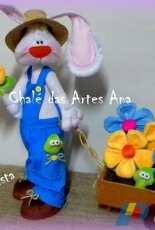 Chale das Artes Ana Coelho Florista Bunny Flower – Felt  – Soft Dolls - Portuguese