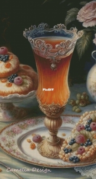 Camelia Design- Mulled wine with cakes by Elena Shashnova XSD
