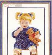 Vervaco 45.681 - Girl with Teddy