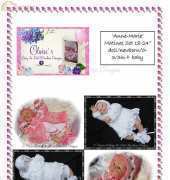 babydoll handknit F84 anne marie matinee set 18-24
