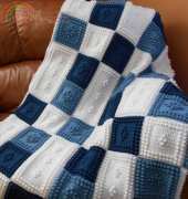 Color and Shape Design- Jody Pyott- Crocheted Blanket Peaceful Afghan