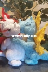 Caros little dragonworld - Carola Kulla - Dragon Couple Fa-Ying and Mizu - First Love - Drachenpärchen Fa-Ying und Mizu - First Love - German