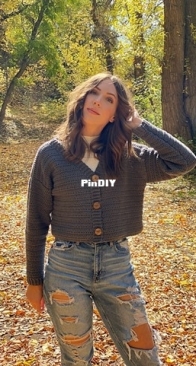 Evelyn and Peter Crochet - Rachel Misner - The Carl Cardigan