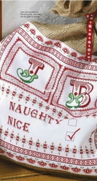 Naughty Or Nice - Present Sack by Maria Diaz from Cross Stitch Gold 106