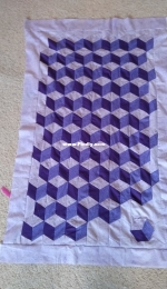 Tumbling Block quilt top