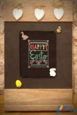 Happy Easter chalky style