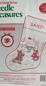 JCA 02862 Needle Treasures - Snow Bunnies Stocking