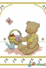 Leisure Arts 348 Teddies 09 Picnic Teddy