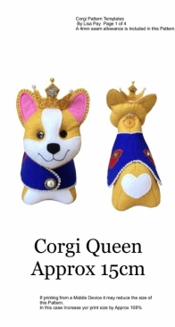 Lisa Pay - Corgi Queen pprox 15 cm - Free