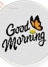 Daily Cross Stitch - Good Morning