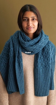 Smocking Stitch Wrap by Aubrey Baumgartner - Free