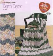 Coats and Clark  Red Heart  LW1323 Crocheted Throw - Dorm Decor
