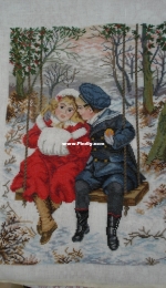 children on swing