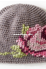 Yarnspirations - Coming up Roses Hat - Free.