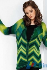 Junghans-Wolle-Modell 267/5, Jacke aus Zauberball von Schoppel-Wolle-German-Free