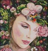 Woman in A Garden