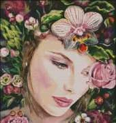 Woman in A Garden