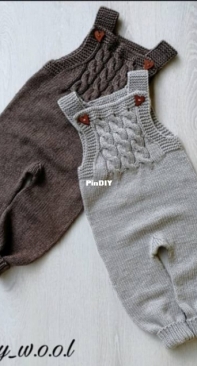 Baby Wool - Daria Pylenok - Bib overalls - Russian