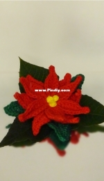 Harukishi Crochet - Advent Calendar - Poincetta - English and French - Free