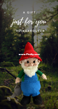 Miss / Mrs Hooked - Carla Bron - Garden Gnome - Tuinkabouter - Dutch - Free