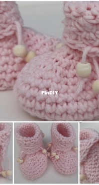 DCT - Dutch Crochet Talent - Boho Baby Booties - Boho Baby Slofjes - Dutch - Free