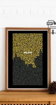 Dots and spots shop - PT-809 - Maze wall art