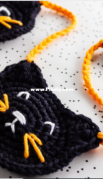 Love and Stitch Co - Rupinder Kaur - Black Cat Garland - Free