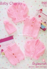 Stylecraft 8490 Baby Chunky Jackets and Hat
