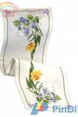 Permin 63-2585 Tablerunner Springflowers