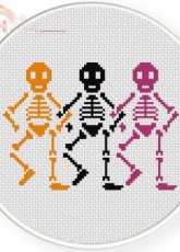 Daily Cross Stitch - Skeledancers