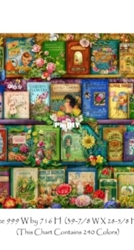 HAEAISSSMC 20221048 Super Sized Vintage Summer Garden Book Shelf - Aimee Stewart