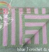 Blue J Crochet- Julie Barber - Cross My Heart Baby Blanket for Girls and Boys
