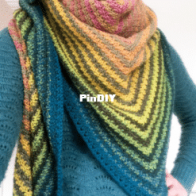 Gek op Haken - Trendy met Wol - Wolgelukjes - Linda Daas - Double Twister Shawl - Dutch