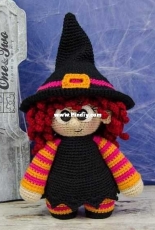 One and Two Company - Carolina Guzman - Agatha The Little Witch Amigurumi - Russian - Translated