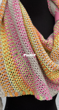 80s Mixtape Shawl by Abigail Patterson