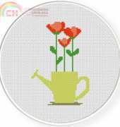 Daily Cross Stitch Water Sprinkler Blooms