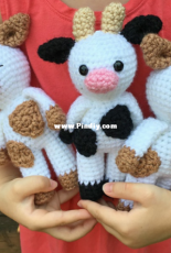 Grace and Yarn - Stephanie - Mini Amigurumi Cow - Free